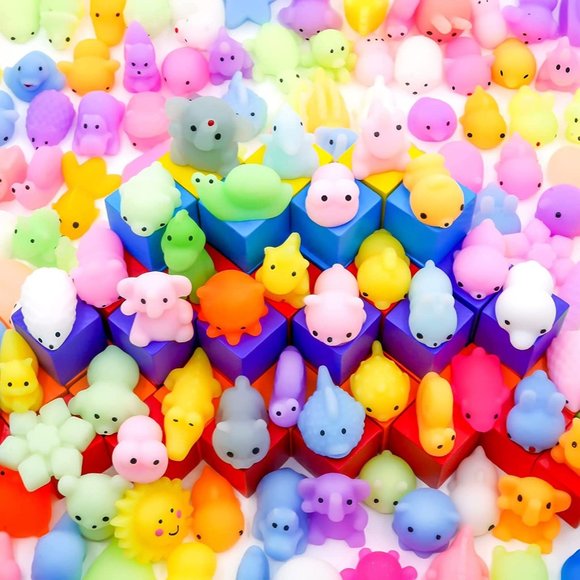 New 100 Pcs Kawaii Squishies, Mochi Squishy Toys for Kids Party Favors, … - Picture 1 of 5